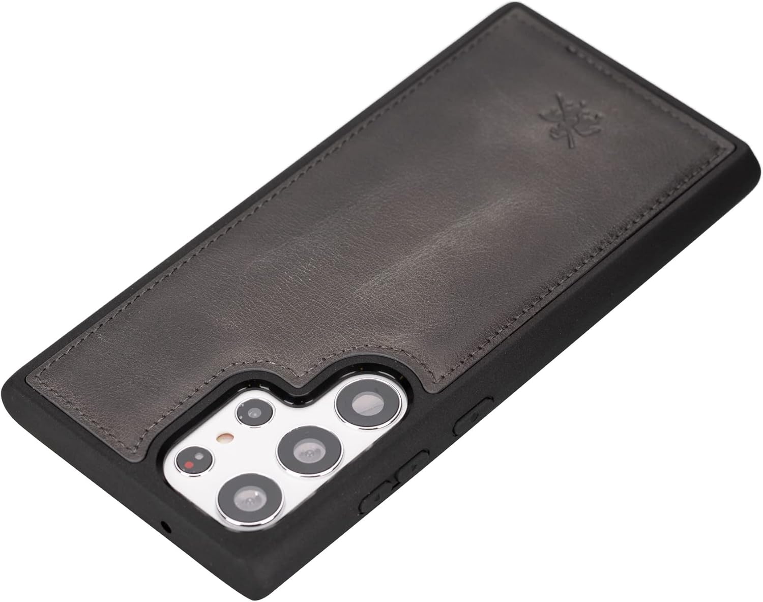 Venito Lucca Leather Case Compatible with Samsung Galaxy S23 Ultra (6.8 inches) Case – Extra Secure with Padded Back Cover (Faded Gray) - Image 5