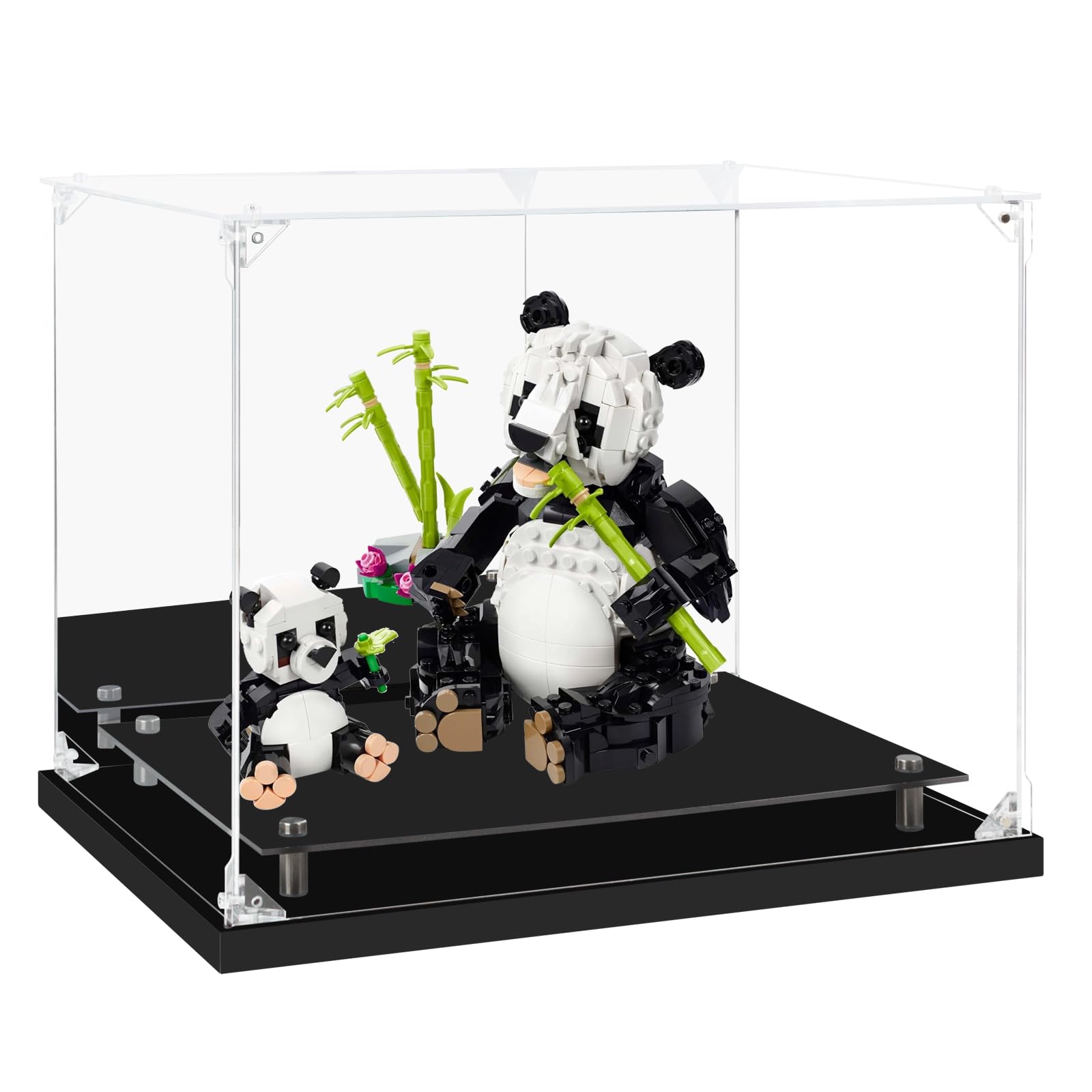 Vitrina de casco de fútbol, vitrina de acrílico con parte trasera de espejo, a prueba de polvo, transparente para coleccionables, figuras, Lego, modelos, juguetes (38 x 29,2 x 31 cm)