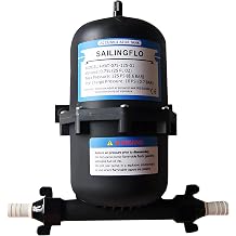0.75L 125PSI Pre-Pressurized Accumulator Tank - Internal Bladder for Water Pump Flow Control Reduce Cycling Waterproof for RV, Marine, Boat, Off Grid System
