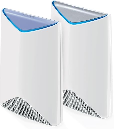 NETGEAR Orbi Pro Tri-Band Mesh WiFi System (SRK60)-Router & Satellite|Covers up to 5,000 sq. ft, 2 Pack, 3Gbps Speed|Router & 1 Satellite |7…