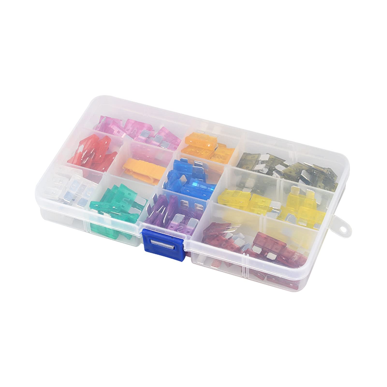 Cablaggio di protezione 100pcs 3A 5A 7.5A 10A 15A 20A 25A 30A 35A 40A Assortimento di fusibili for auto a lama standard Fusibile a lama for auto Fusibile for moto for barca automatica