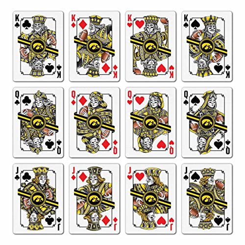 Image of YouTheFan NCAA Officially-Licensed Playing Cards - Original Artwork on All face Cards and Jokers - Team's Official Colors - Quality Linen Texture - Designed in The USA