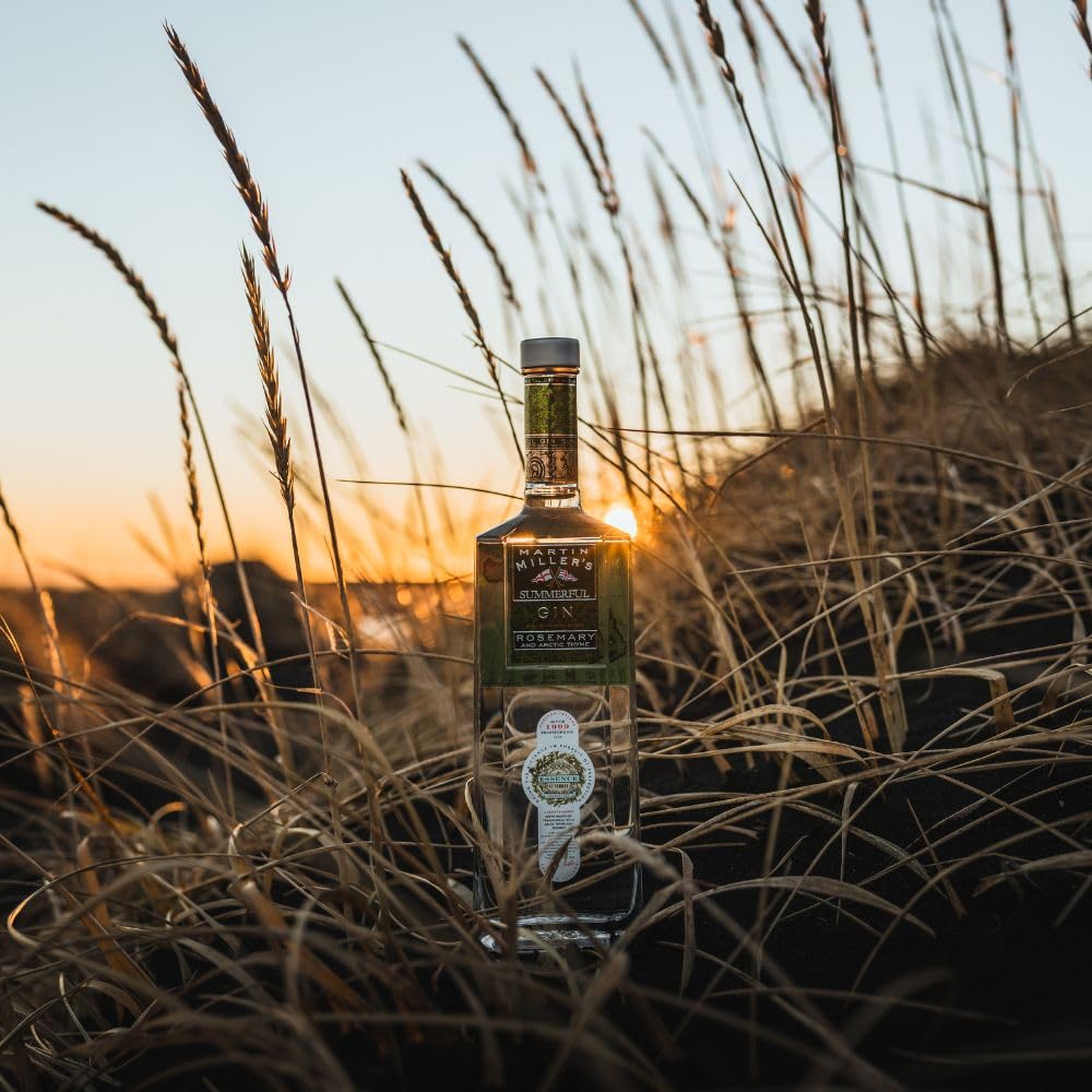 Martin Miller's Summerful Gin - Ginebra Premium 700 ml | Edición Especial con Botánicos de Primavera y Verano | Fresca, Aromática e Ideal para Gin Tonic