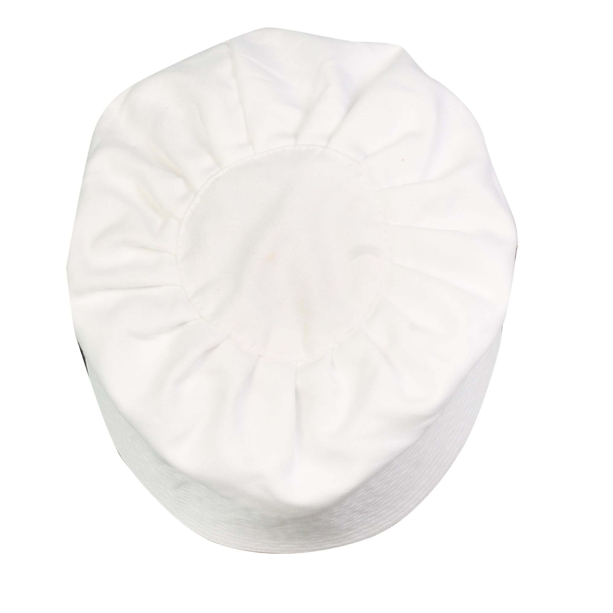 Sufi Round Shape Muslim Islamic namaz Prayer Cap/topi for Men's in White Color Cotton chunnat topi 21/21.5/22/22.5 (22.5)-picture-29
