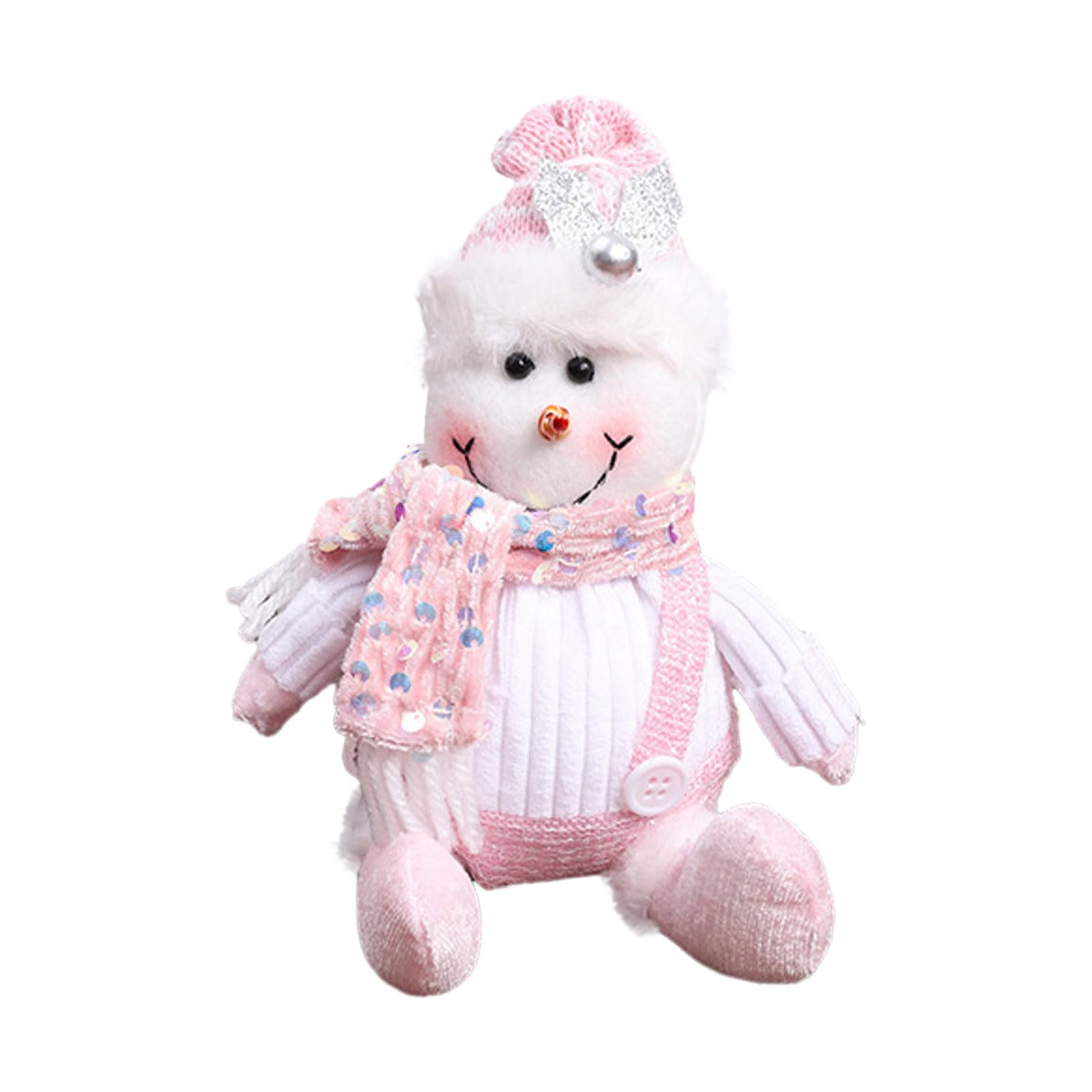 Small Christmas Doll, Christmas Decoration, Snowman, Sitting, Home Decoration, Doll, Soft Doors, Door, Table, Tree, Holiday, Christmas Decoration Szw944 (18 x 13 x 7 cm)