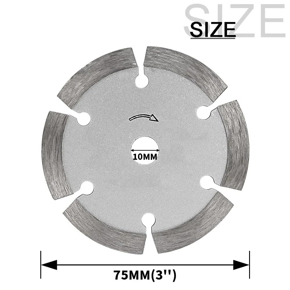 Diamentowe brzeszczoty do pił, Tarcza diamentowa tnąca 75 * 10 2 mm, tarcza do betonu, ceramiki, cegły, marmuru, kamienia, 3 cale, 1 szt