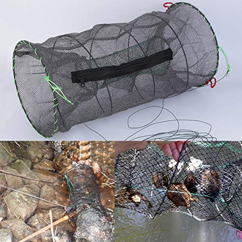 image for Tfwadmx Crawfish Trap, Portable Folding Crab Net Trap Shrimp Trap Bait