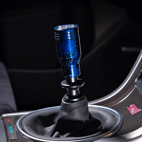 Miniatura 9 de Billetworkz Cosmic Space - Pomo de cambio de pistón compatible con Subaru 6 velocidades WRX 2015-25  STI 2004-21, azul cósmico