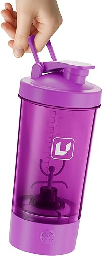 Miniatura 2 de Botella agitadora eléctrica recargable USB C para batidora de proteínas con batidora de proteínas de 24 onzas sin BPA Tritan reemplazo de comidas,