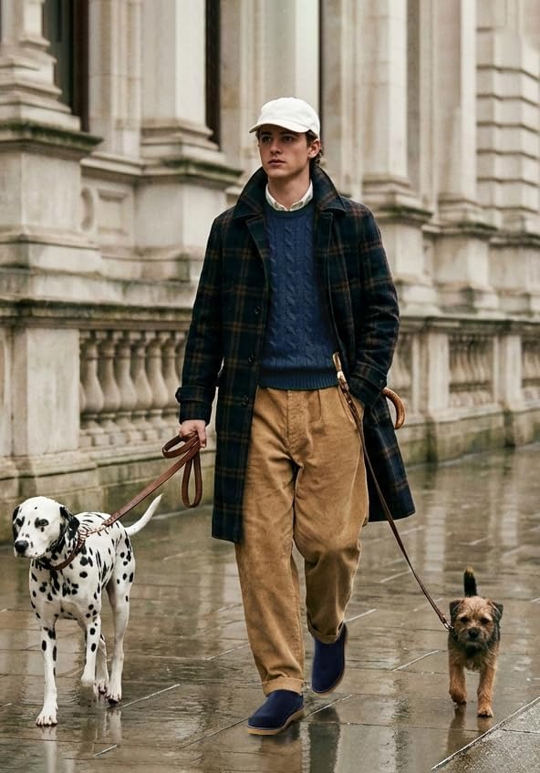 Men's Welted Suede Leather Chelsea Boots Lightweight Rubber Foam Sole Casual Ankle Boot - Image 2