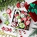Liliful 30 Pcs Christmas Candy Cane Lollipop Ornaments Set Plastic Holiday Peppermint Candy Home Hanging Ornament Lollipop with Rope for Xmas New Year Party Decor(Red Green White)