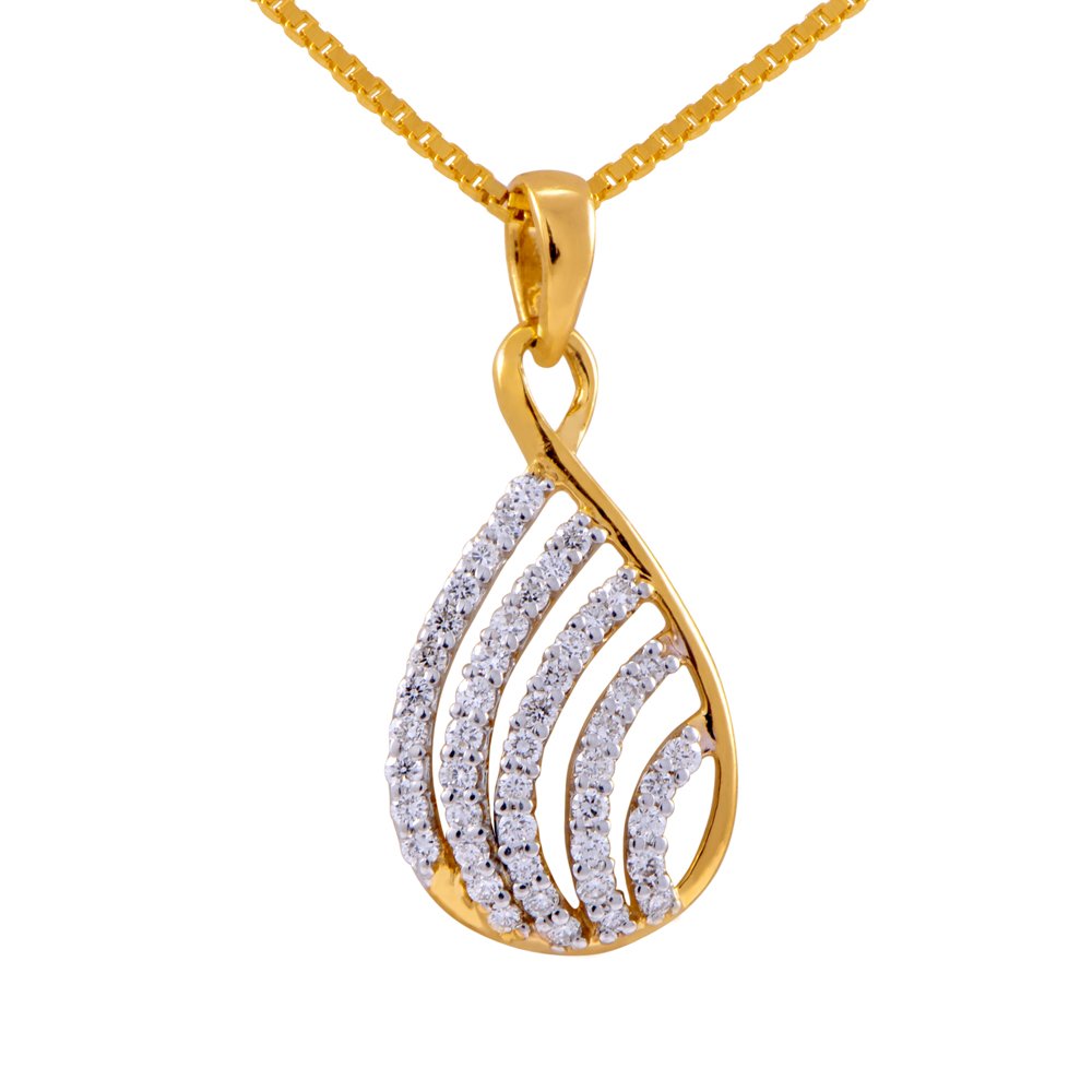 Pride Diamond Collection 18K Yellow Gold and Diamond Pendant