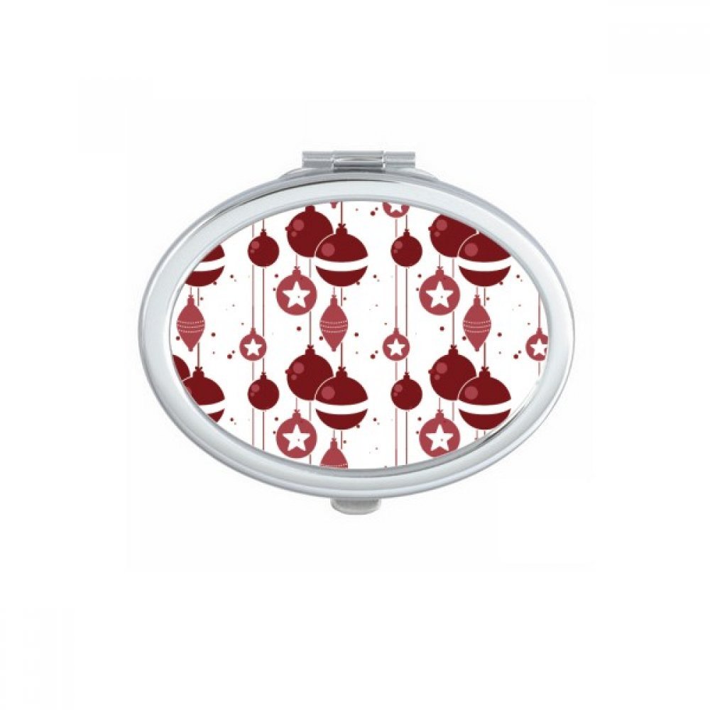 Miroir compact de maquillage ovale pour des retouches faciles lors des fêtes