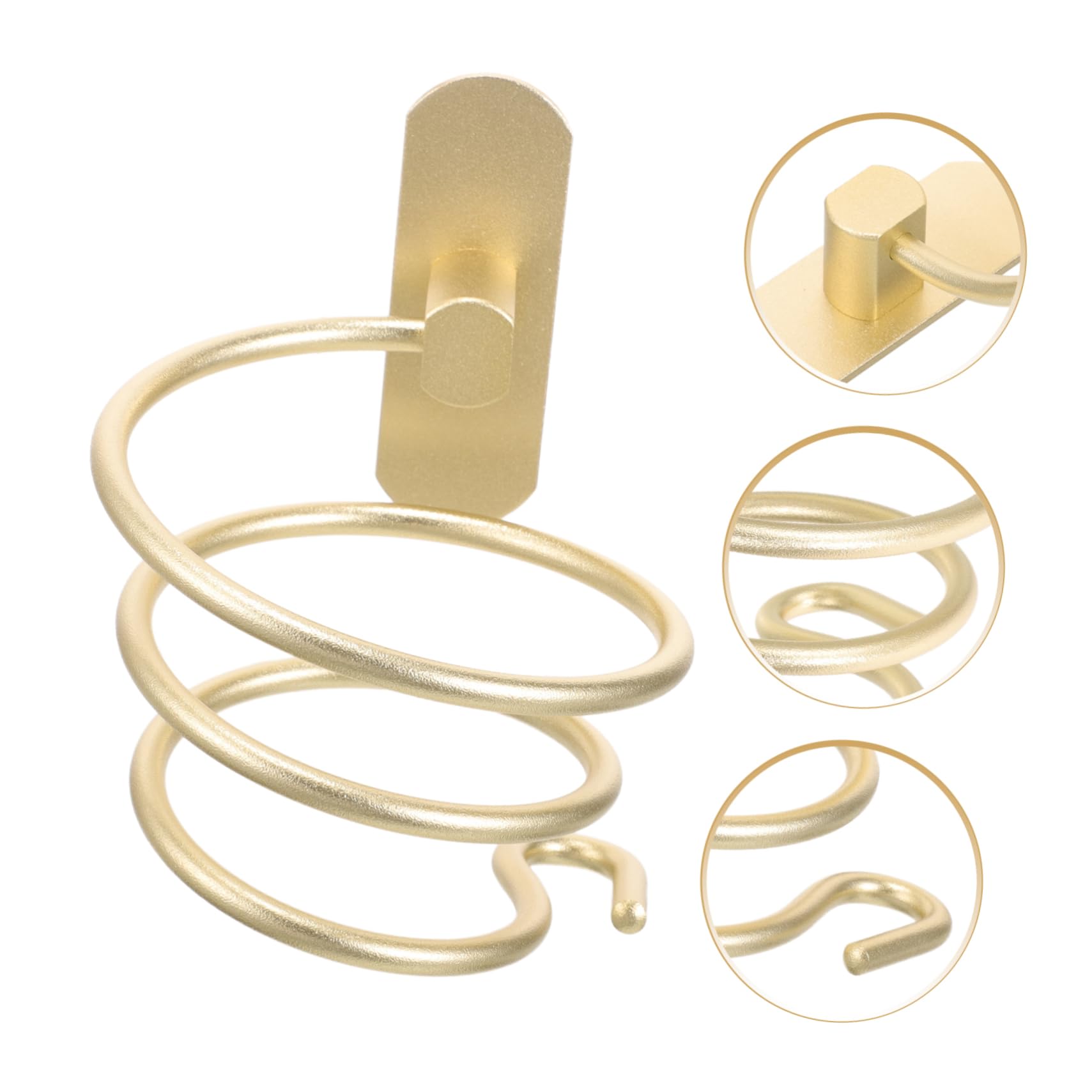 Cabilock 3piezas Soporte De Secador De Pelo De Pared De Sin Perforación Estante para Secador De Cabello Organizador De Almacenamiento