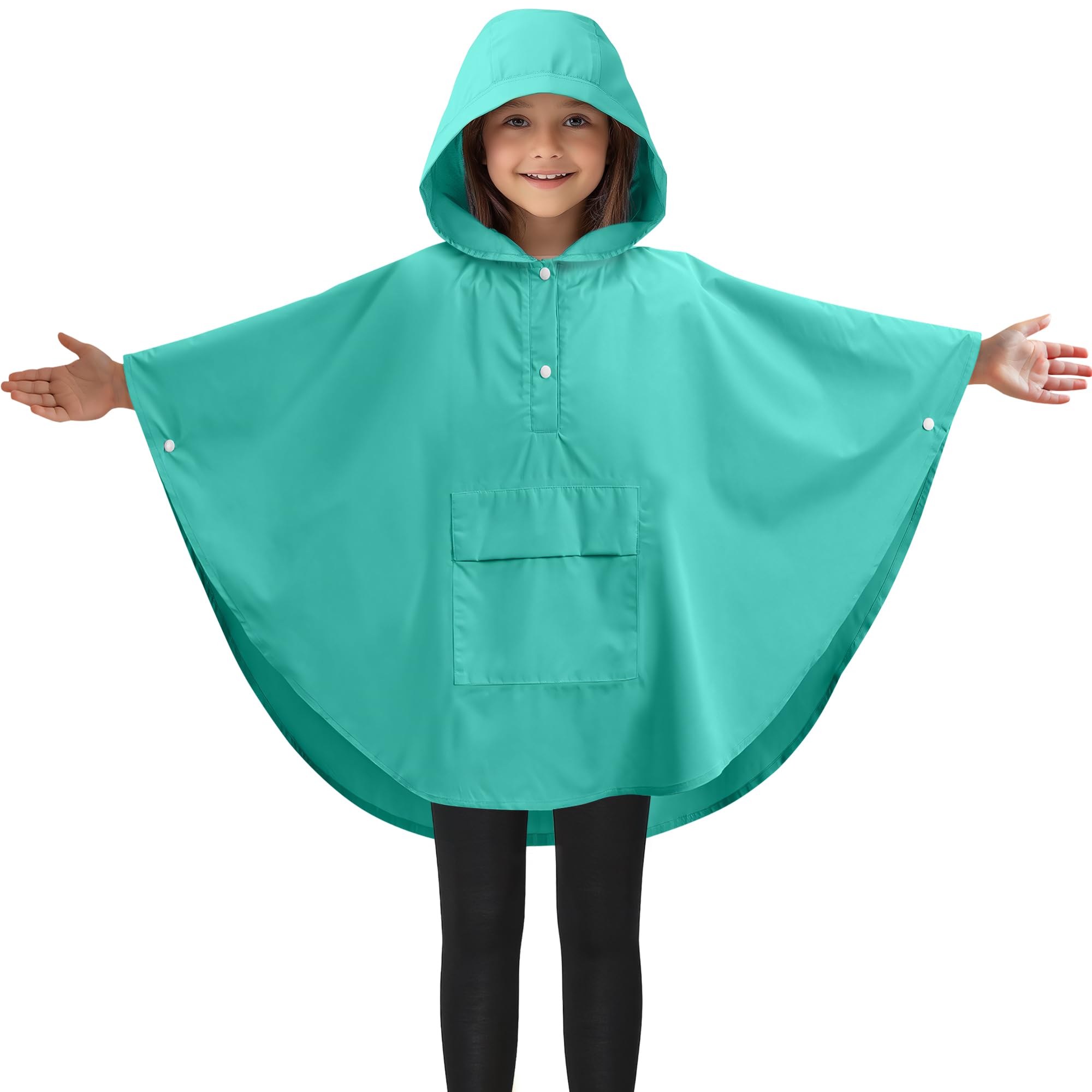 JEMIDI Poncho Impermeable Niño - Capa de Lluvia Infantil Mágica con Cambio de Color al Contacto con Agua - Con Bolsa de Transporte - Poncho Lluvia Niña Niño 3-5 Años - Morado