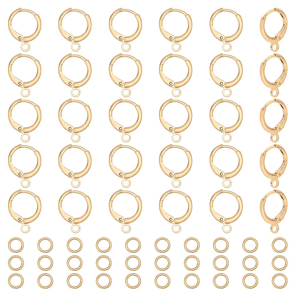 Ganchos para pendientes Huggie de oro para diseñar tu propia bisutería artesanal