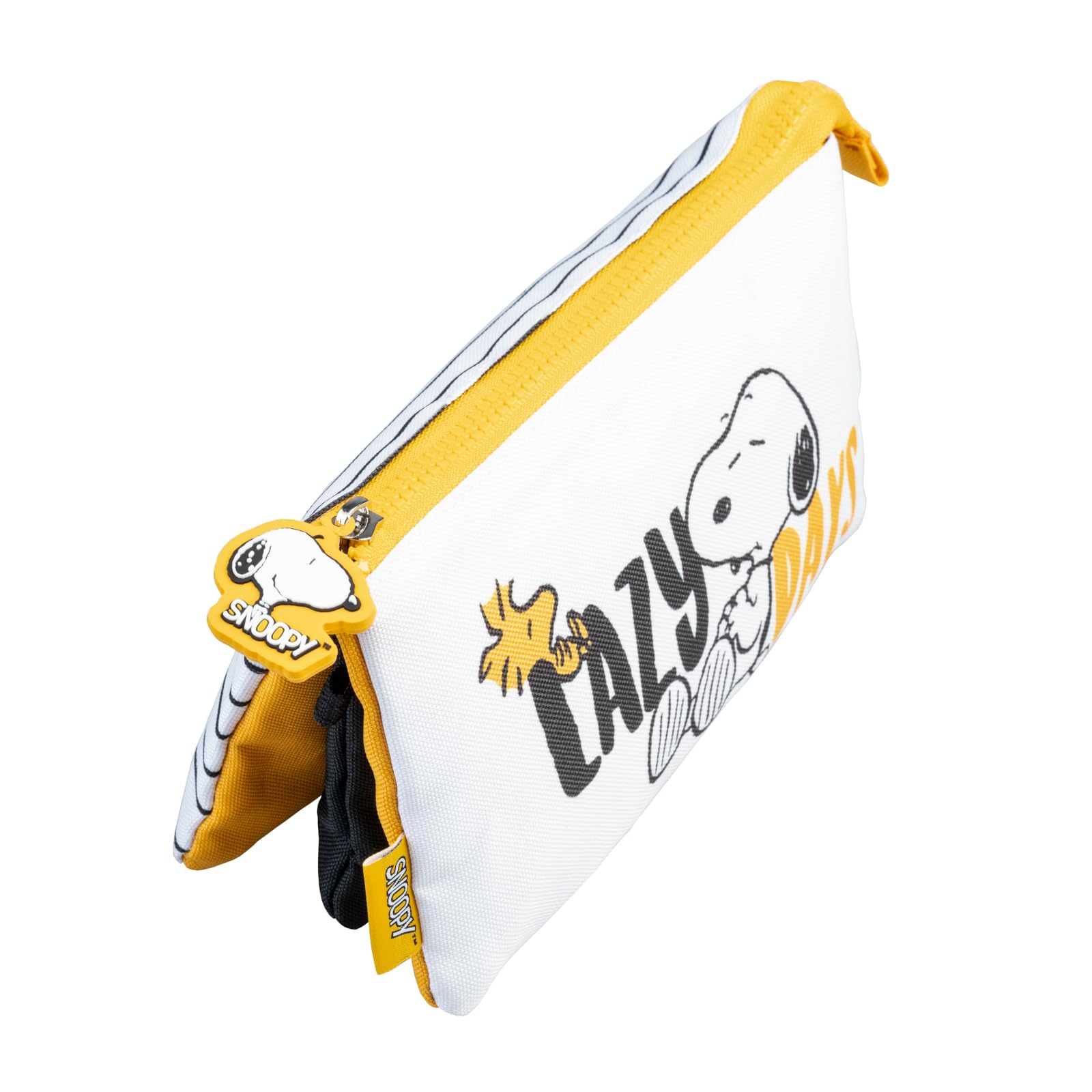 Grupo Erik 3 Compartment Pencil Case - Snoopy Stationery | School Pencil Case, Cute Makeup Bag, Back to School Supplies, Office Stationery Supplies | Snoopy Gifts for Dog Lovers - Image 3