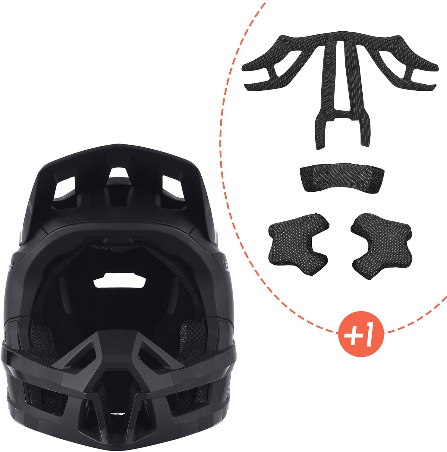 Lixada Adult Bike Helmet Full Face Mountain Bike Helmet Lightweight Bicycle Helmet Adult Cycling Helmet for Men Women 59-62CM
