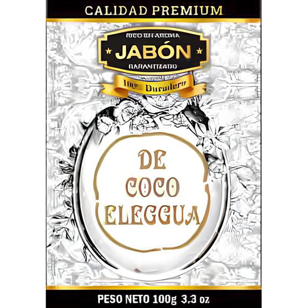 Jabón Reforzado De Coco Eleggua Quita Bloqueos Y Mala Suerte/Soap Removes Blocks & Bad Luck