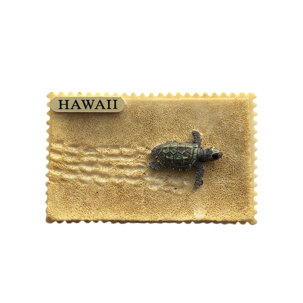Wedarego Hawaii 3D Beach Refrigerator Magnet Resin Travel Souvenirs,Handmade Home & Kitchen Decoration Fridge Magnet Collection Gift