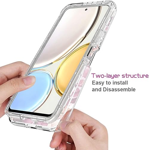 Miniatura 4 de Funda para Honor X9 (4G5G)Honor X30Magic4 Lite con protector de pantalla de vidrio templado, cuerpo completo, transparente, flexible, con diseño