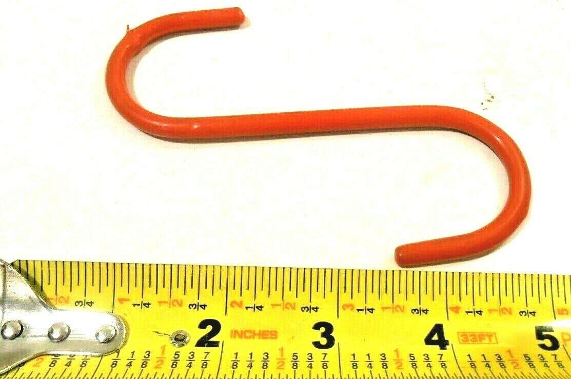 Ganchos Tipo S De 10 Pulgadas – Pack De 5 – Acero Recubierto De PVC Verde – Colgador Para Plantas, Macetas O Herramientas