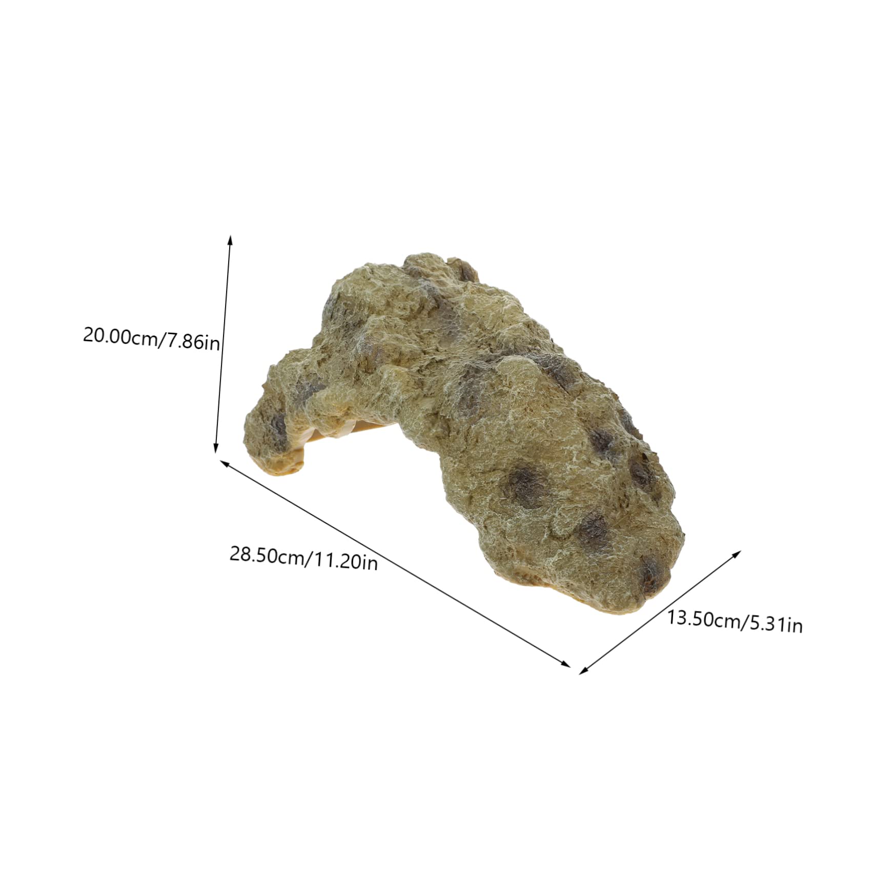 HEMOTON Terrarium Reptiles Hideout Rock Cave Shelter for Lizards Turtles Pets Reptile Decor for Secure Hiding for Naturalistic Environments