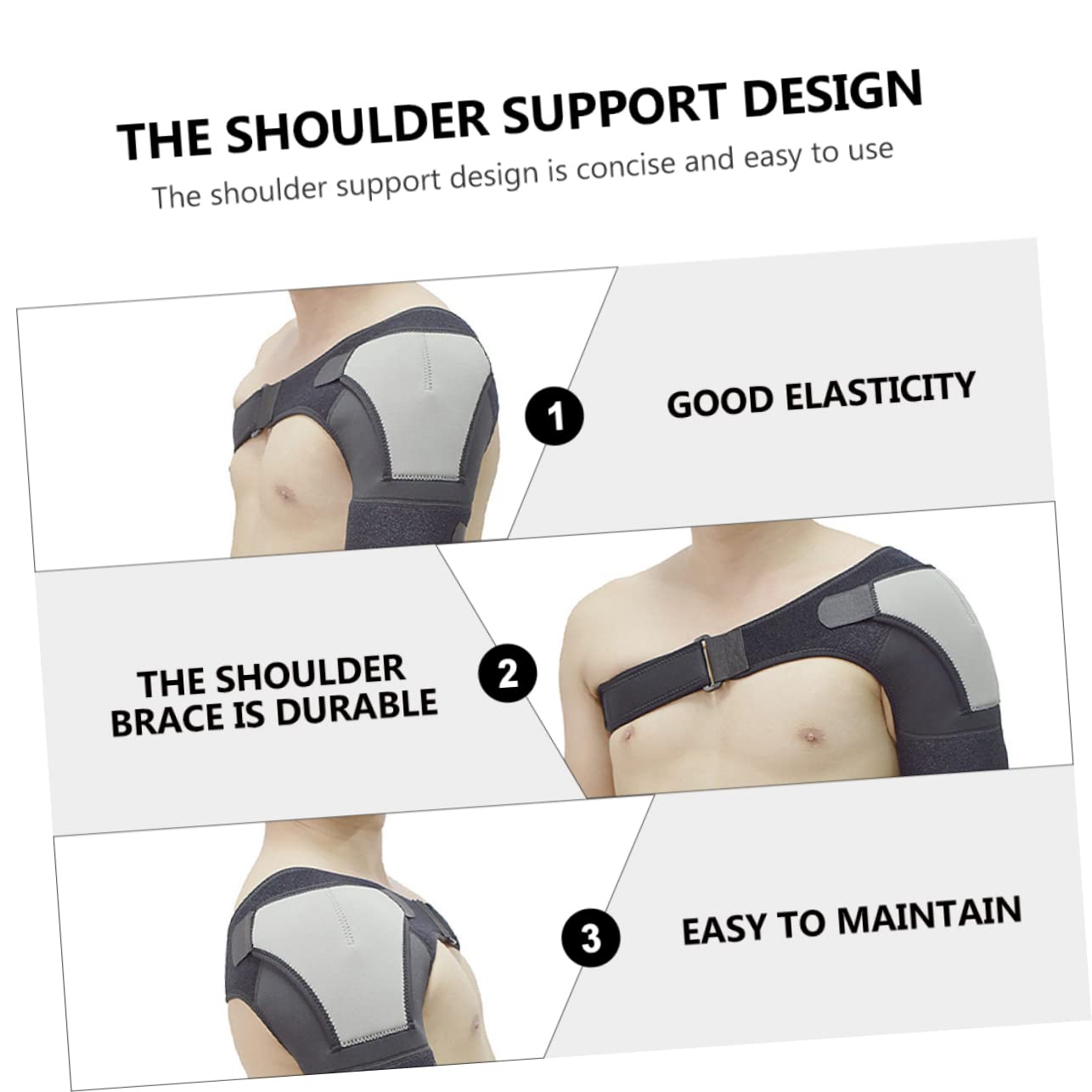 FRCOLOR Shoulder Support Brace Compression Shoulder Strap Lightweight Sturdy for Shoulder
