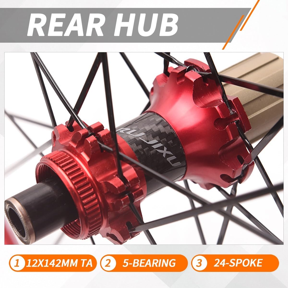 700C Set Di Ruote Con Freni A Disco Per Bici Da Strada Perno Passante Center Lock Anteriore 12 * 100mm Posteriore 12 * 142mm Cerchio In Lega Di Alluminio For Cassetta 8-11 Velocità