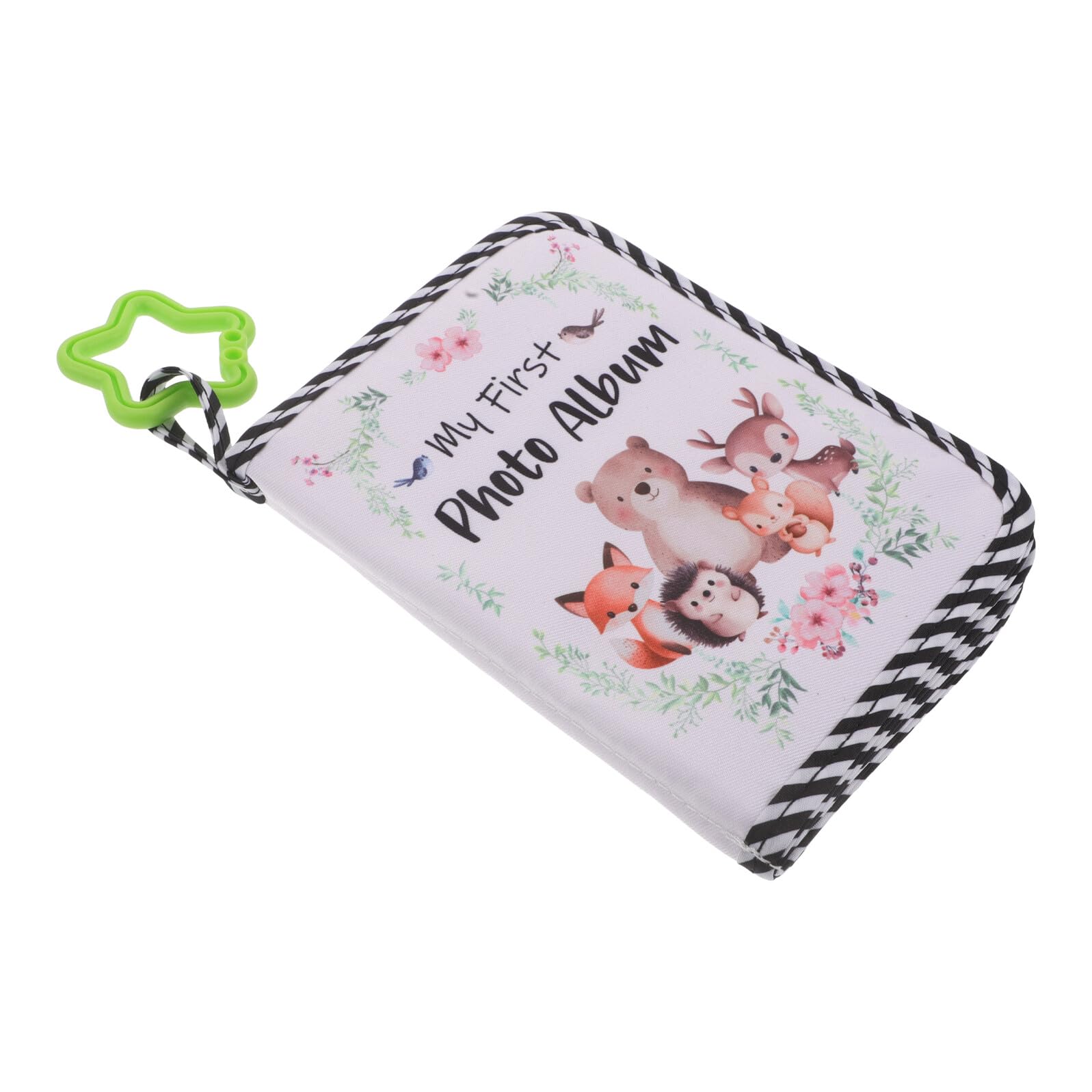 Weiches Babyfotoalbum aus Oxford Gewebe für 10X15cm Fotos mit Tiermotiven Erstes Familienalbum für Babys zum Schutz und Aufbewahren von Erinnerungen Leichtes Stoffalbum für
