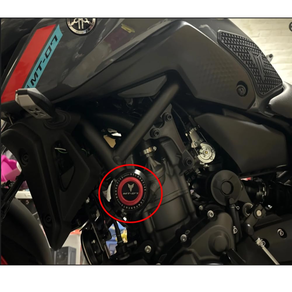 MT07 Glissières de Cadre Compatibles avec MT07 2014-2022 2023 2024 2025 + | MT-07 Protège-chute MT 07 Glissières de Protection MT07 Protège-chute Accessoires BK
