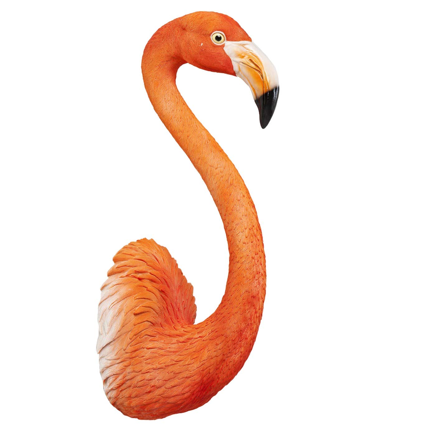 Kare Design Decorazione da Parete Flamingo Road, Rosa Salmonato, 72 cm, Stile Giungla, Tocco Esotico, Animali, Decorazione Effetto Speciale, Idea Regalo