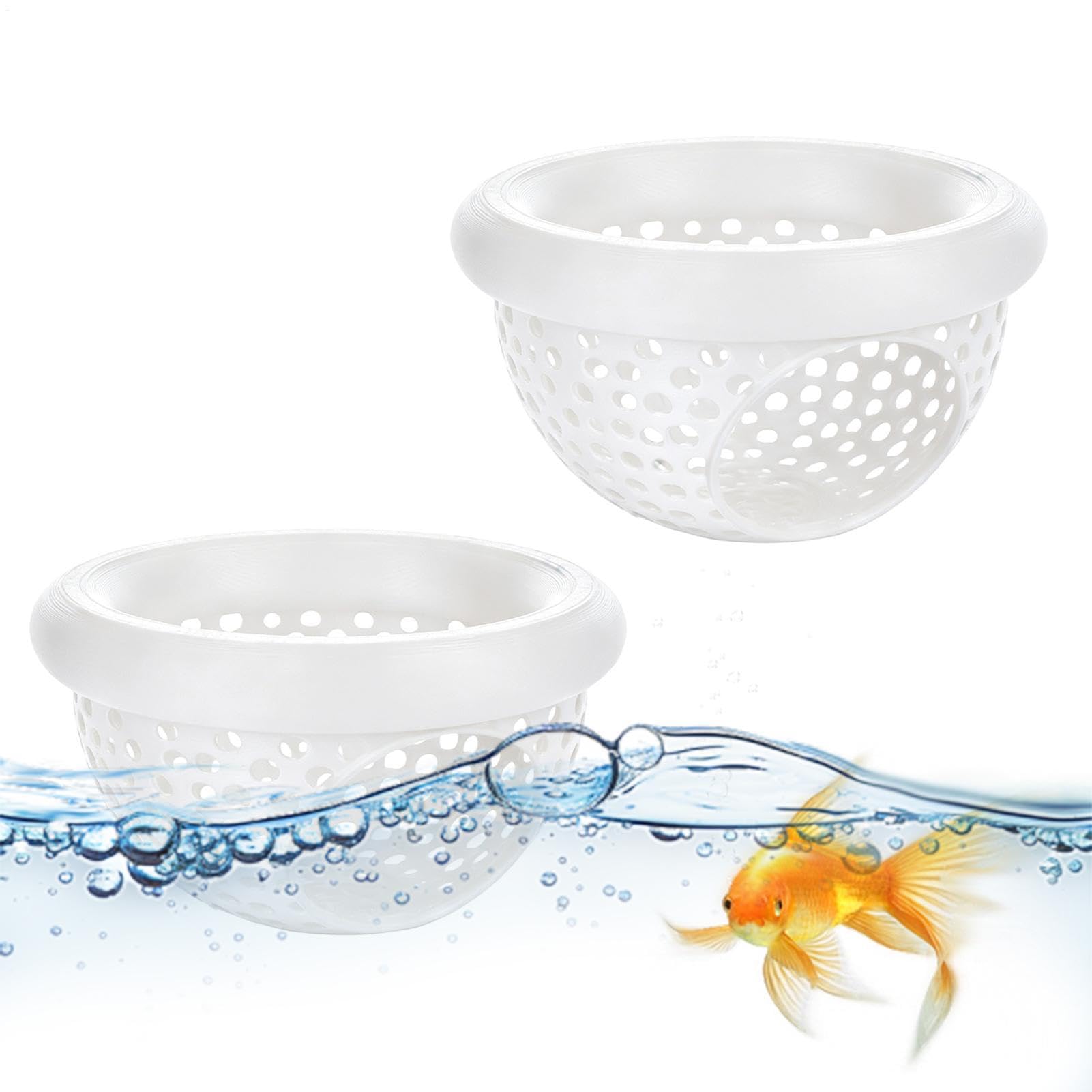 Floating Betta Hammock - 2 Pieces Fish Tank Resting Shelter | Aquatic Leaf Bed For Freshwater Aquarium, Hanging Betta Cave For Terrarium, Suction Cup Perch For Office, Hidden hideouts For Home