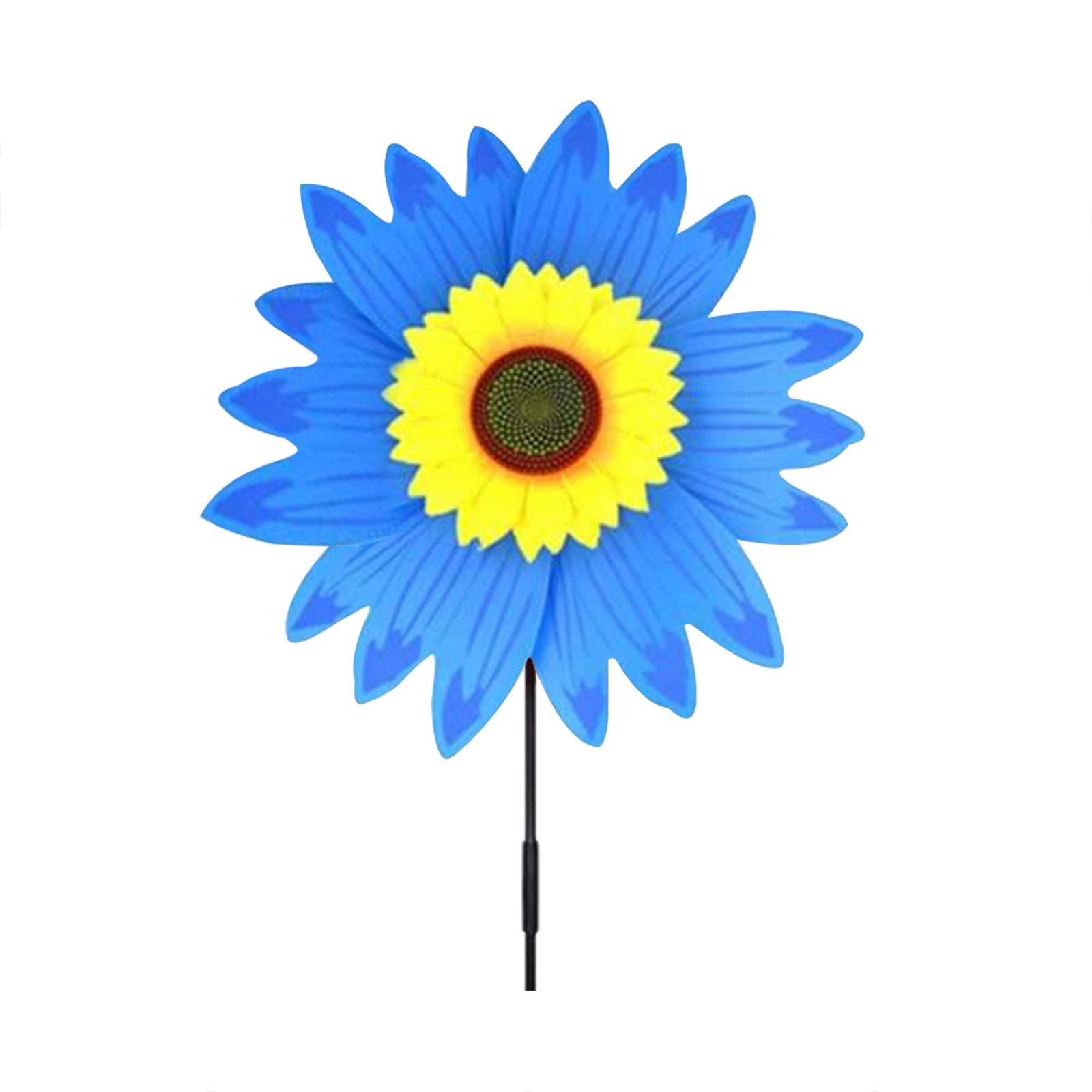 GpahrrDnij Sunflower Pinwheels Outdoor Wind Spinners Yard Garden, Lawn Bulk Toys for Kids, Colorful Flower Windmill Decorative Pinwheel Large Garden,Yard, Party Decor Spinner Outdoor, (A)