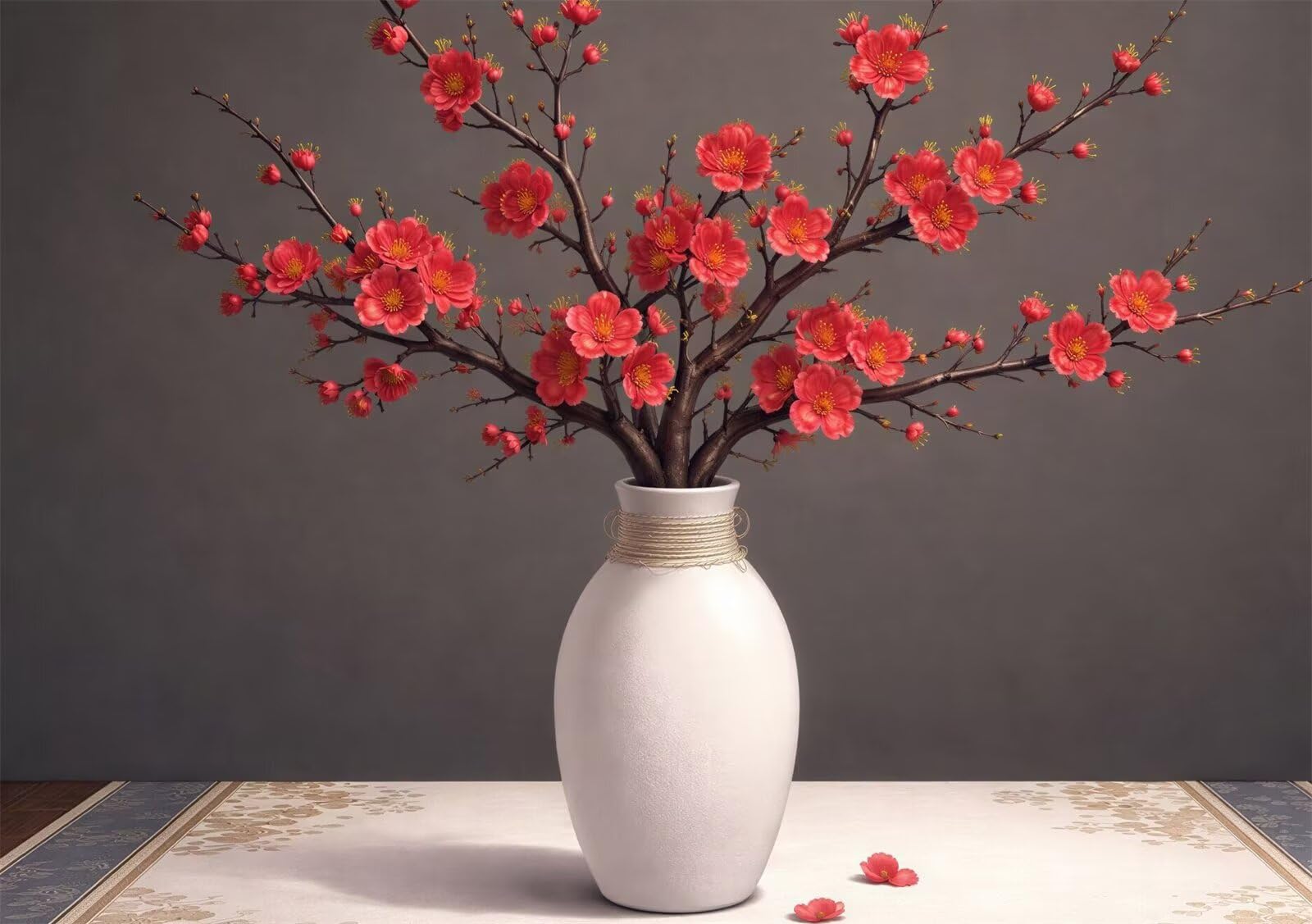 Puzzle 5000 pièces Adultes Vase à Fleurs Prunier, Puzzle Adulte 5000 Pièces 156x105cm, Jeu éducatif Classique Puzzles, Puzzle Coloré Difficile pour Toute la Famille