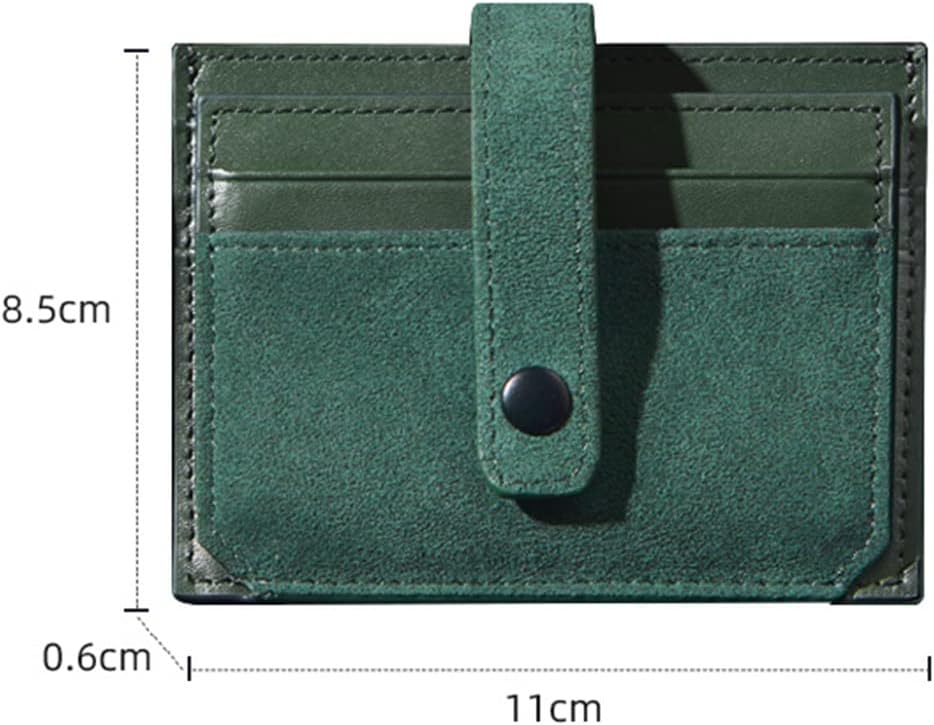 Card Holder Men's Card Sleeve Flip Fur All-in-One Card Holder ID Driver's License Sleeve (Color : B)