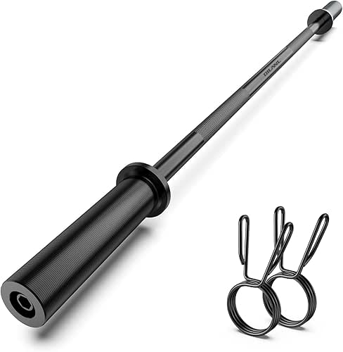 Olympic Barbell Bar 55", 2In-Weight Lifting Bar Standard Straight Barbell