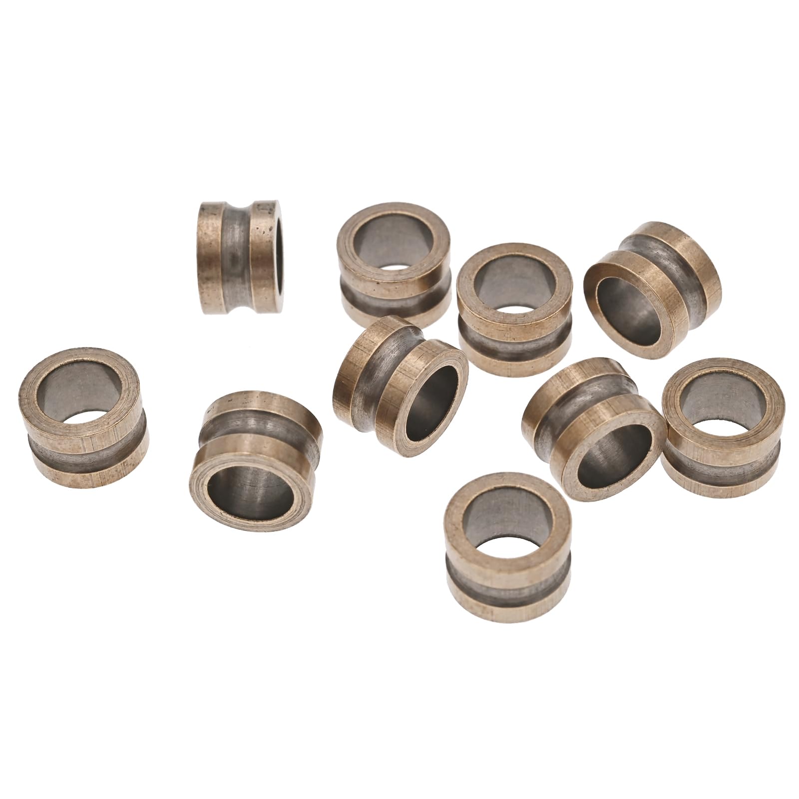 Retro Brass Paracord Beads,10pcs EDC Charms Pendant for Knife Lanyard Cord Bracelet Spacer Metal Accessories