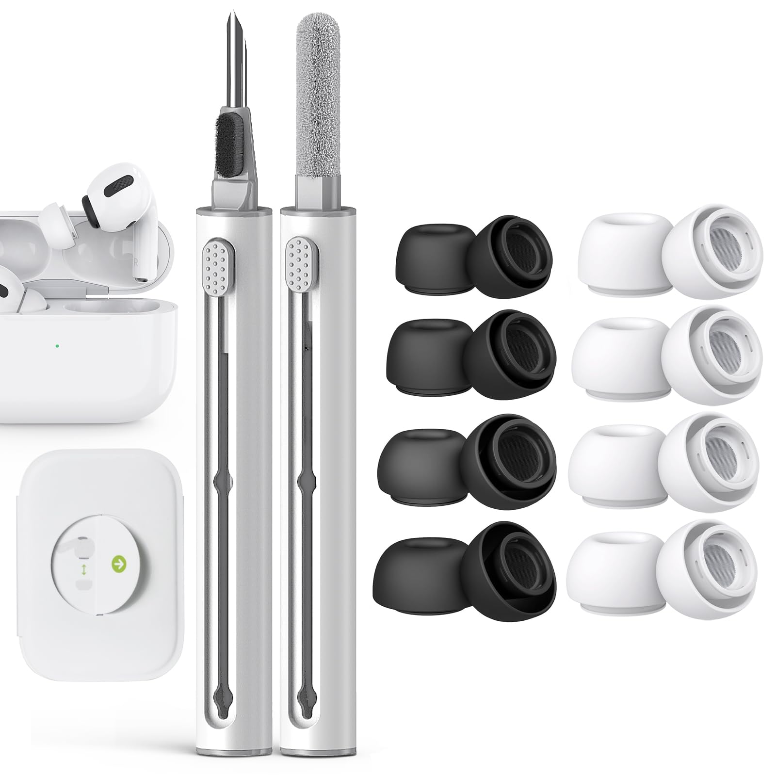 Pohgelan Compatível com AirPods Pro 2ª/1ª geração de pontas