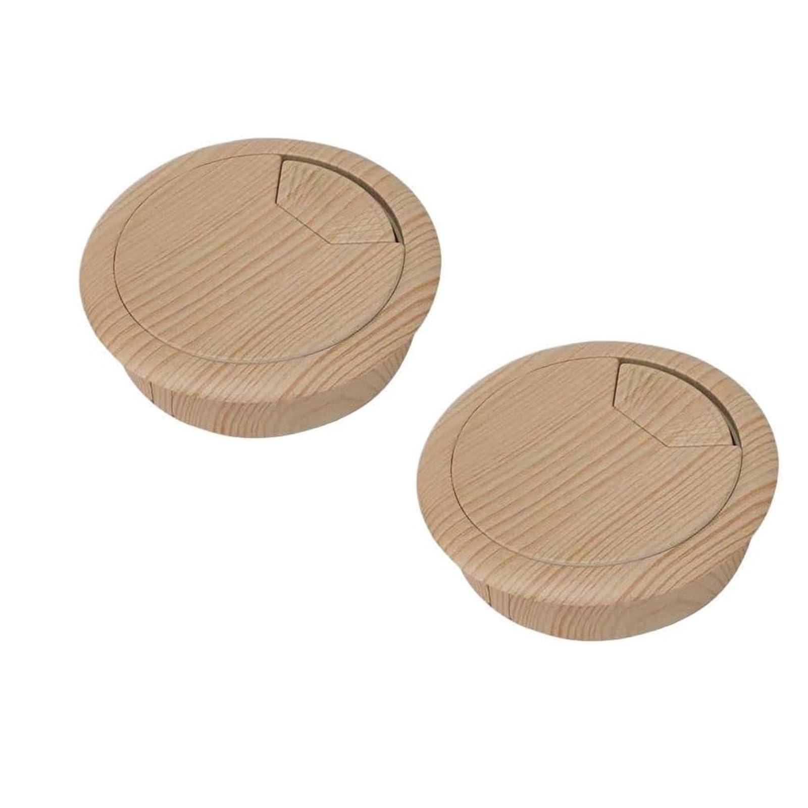 Desk Grommets,Desk Cable Hole Covers,2PC 50/60mm Table Plastic Wood Grain Cable Hole Cover PC Computer Desk Round Wire Tidy Grommet Hardware (Style 2-50mm)