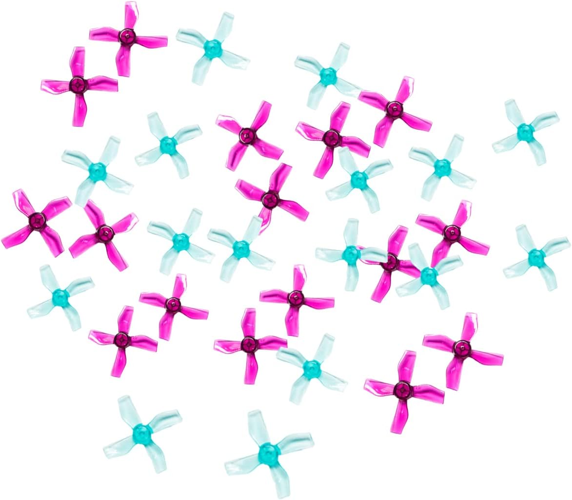 Gemfan 24pcs 1220-4 31mm 4-Blade 0.8mm Tiny Whoop Propellers for Betafpv Cetus for Eachine E010 JJRC H36 FPV Quad Drone 0703-1103 Brushless Motors