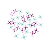 Gemfan 24pcs 1220-4 31mm 4-Blade 0.8mm Tiny Whoop Propellers for Betafpv Cetus for Eachine E010 JJRC H36 FPV Quad Drone 0703-1103 Brushless Motors