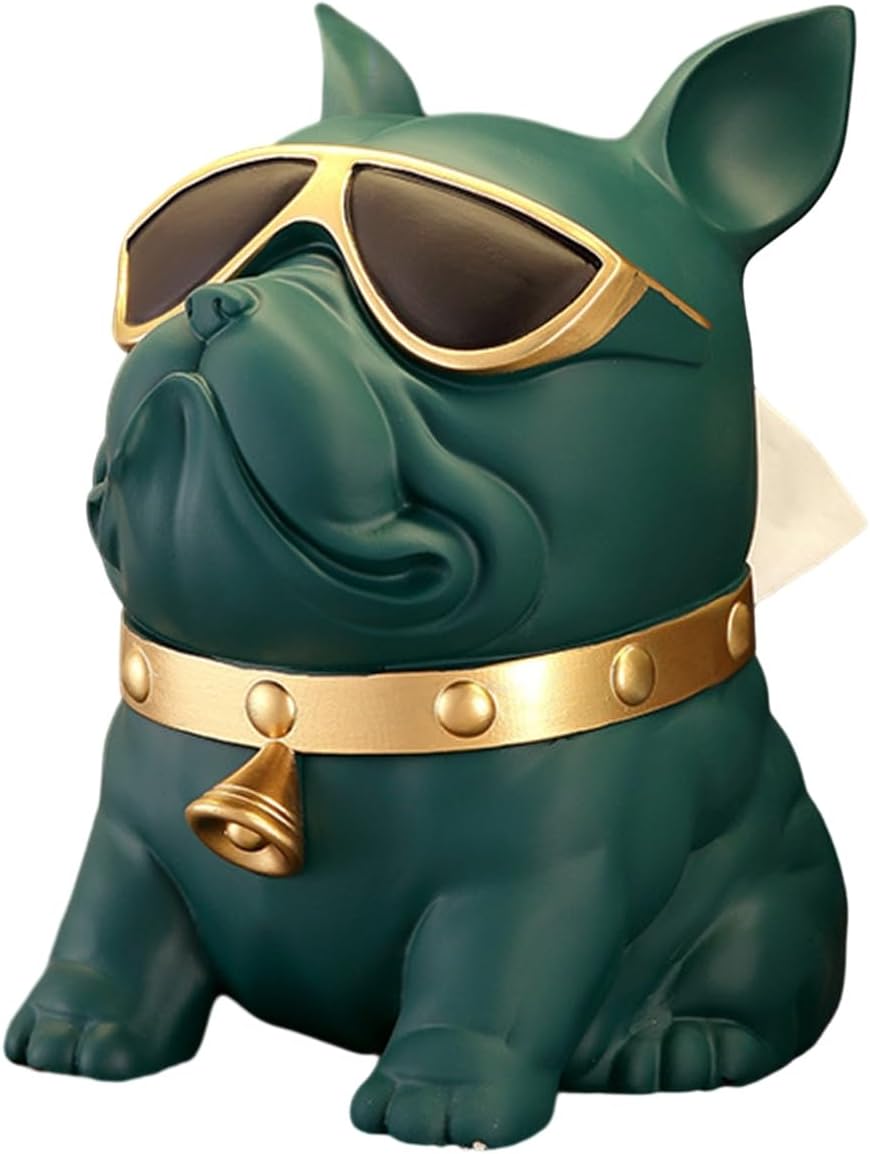 ブルテリアティッシュホルダーファッショナブルなティッシュボックス家庭用犬紙タオル容器家庭用ナプキンホルダー