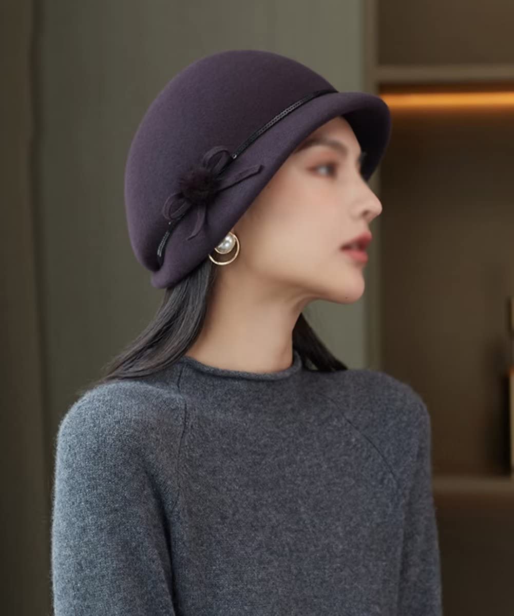 Cappello Invernale per Donna Calda Berretto Cloche Regolabile