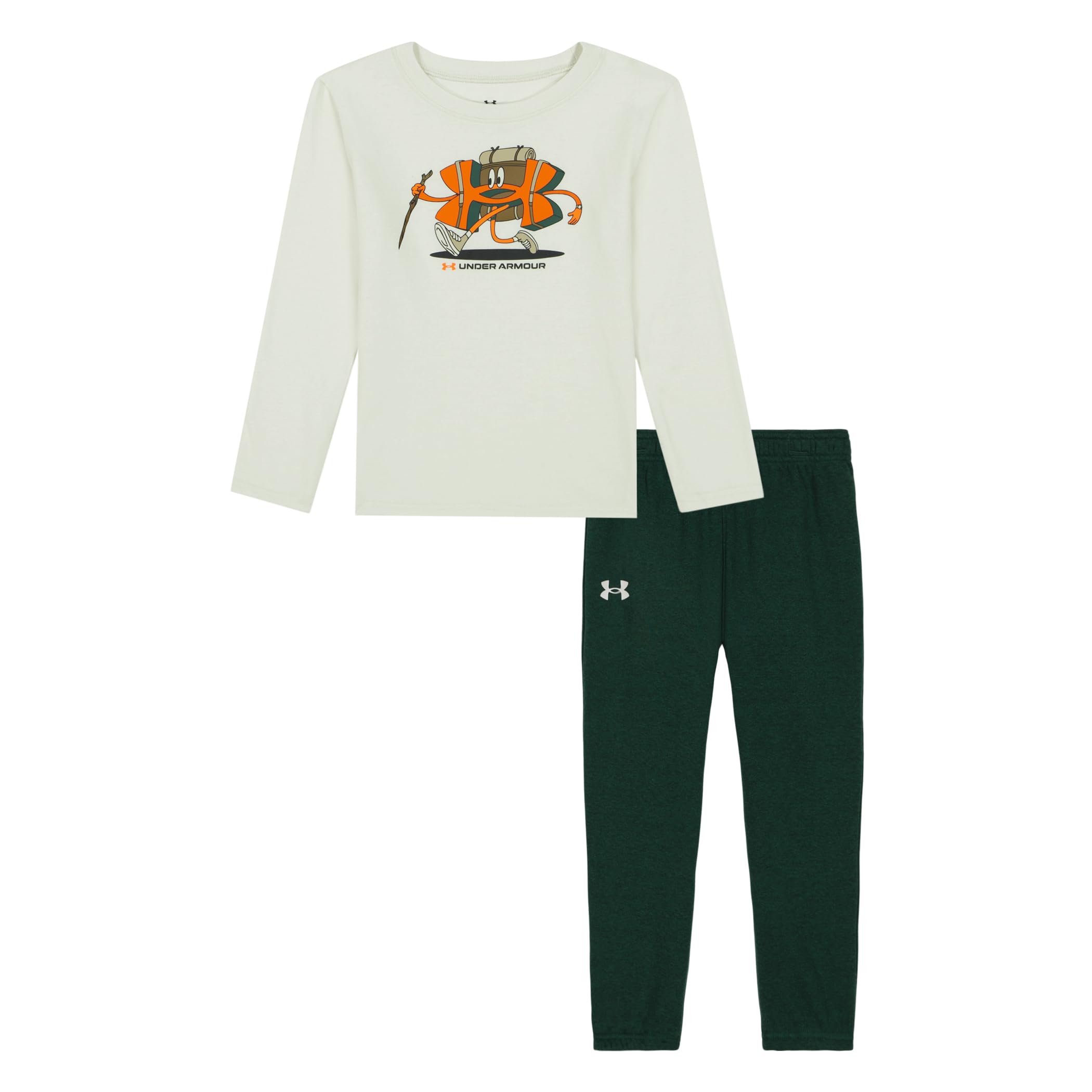 Under Armour Boys' 2-Piece Long Sleeve T-Shirt and Fleece Pants Set, Outdoor Collection
