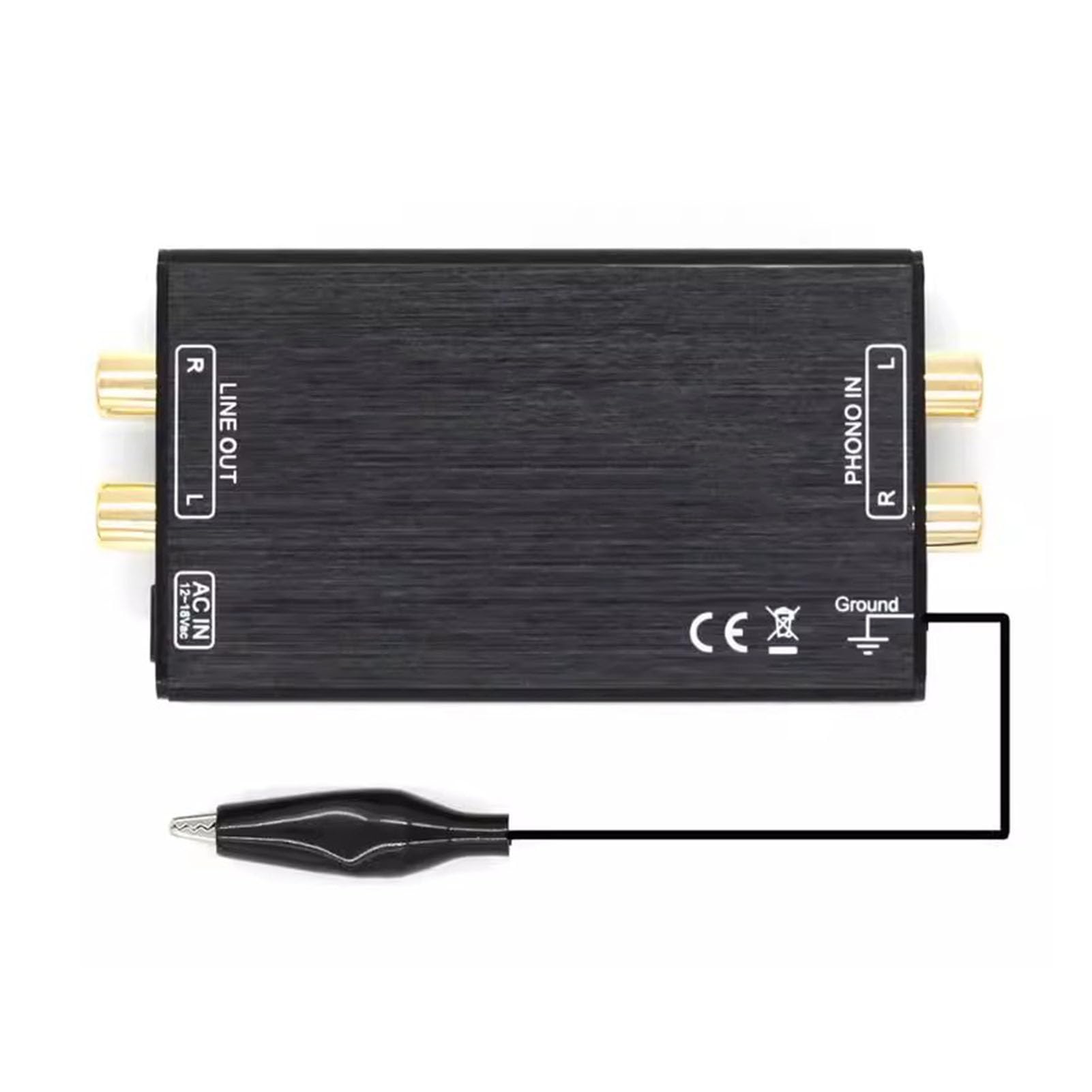 Preamplificador de Phono estéreo, Tocadiscos, Amplificador de Potencia AV con 2 interfaces de vídeo Compuesto, Entrada y Salida Ac230v