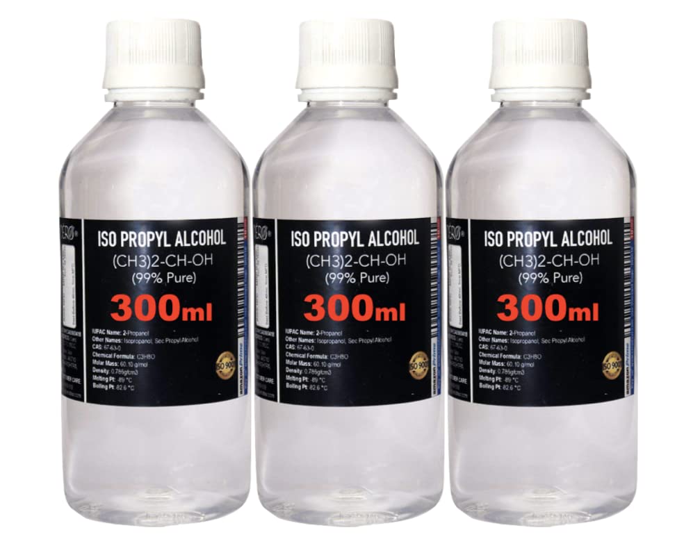 CERO ® New ISOPROPYL ALCOHOL 99.9% Pure [(CH3)2-CH-OH] CAS: 67-63-0 (300ml) Pack of 3 (B0BS9R95T1) Amazon Price History, Amazon Price Tracker