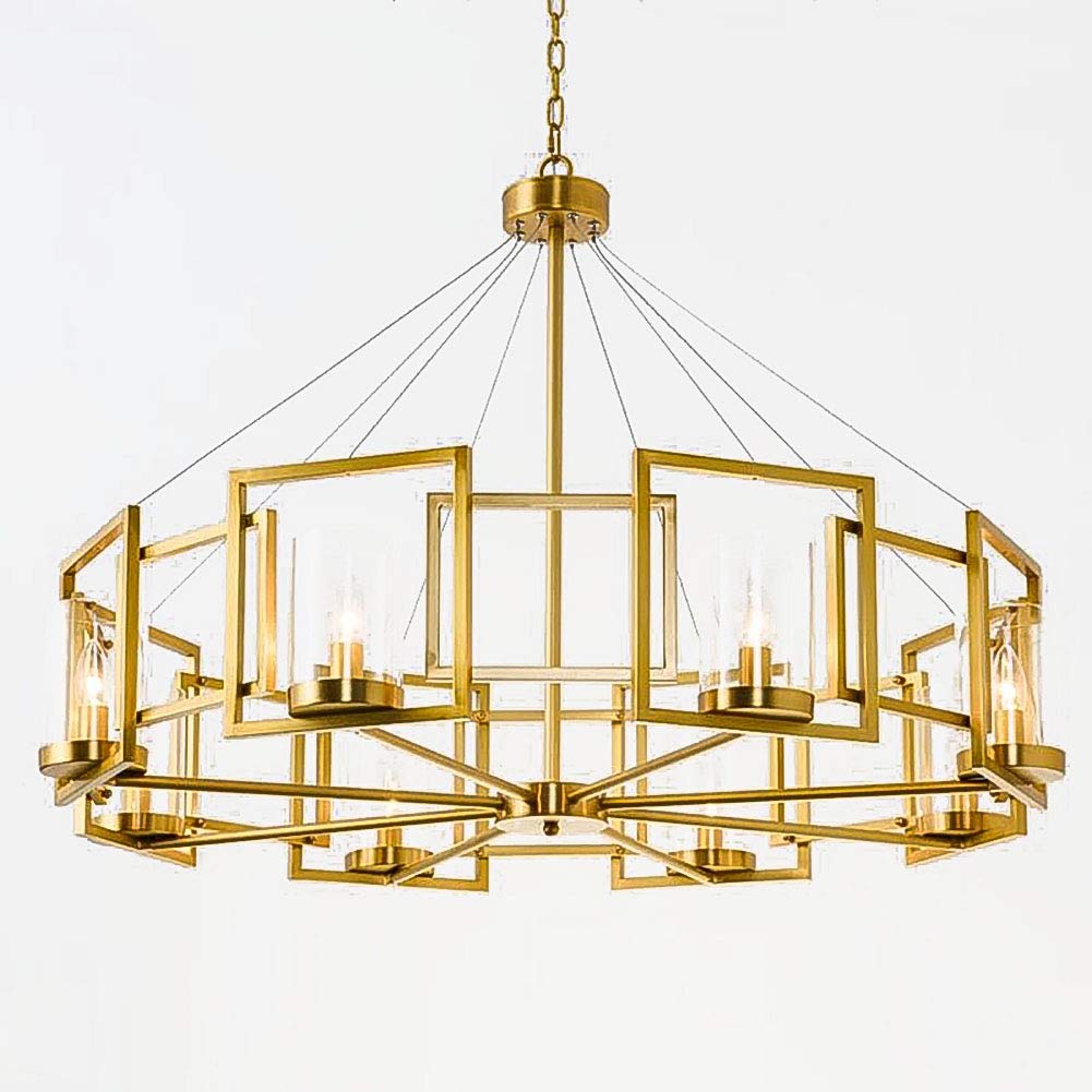 CSXSXAUO 6 Lights Chandelier Modern Sputnik Gold Ceiling Light Fixture Adjustable Pendant Lighting for Kitchen Dining Room Living Room-Golden It's so kind of you