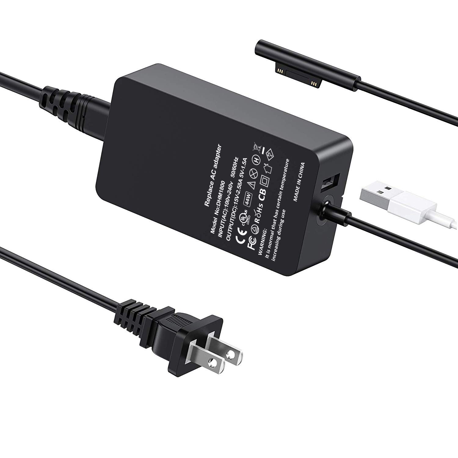 Buy Surface Laptop Charger Surface Pro Charger 65W 15V 4A Power Supply for Surface Pro 3 Pro 4