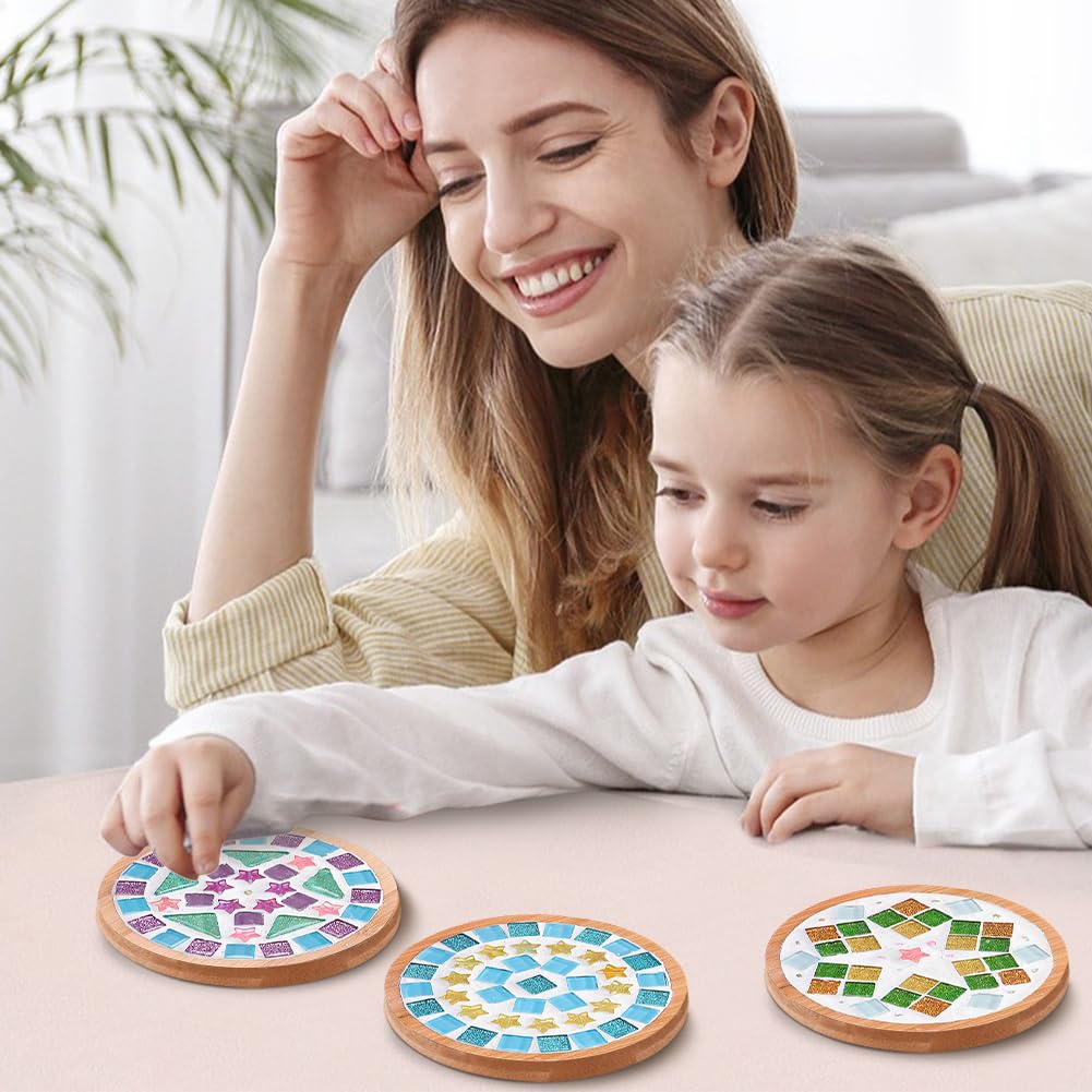 Amazon.com: Ukontagood 8 Pack DIY Mosaic Tiles for Crafts